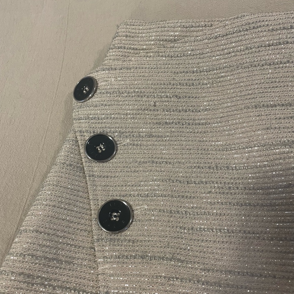 Ted Baker Skirt light grey metallic size 2 - Picture 2 of 11